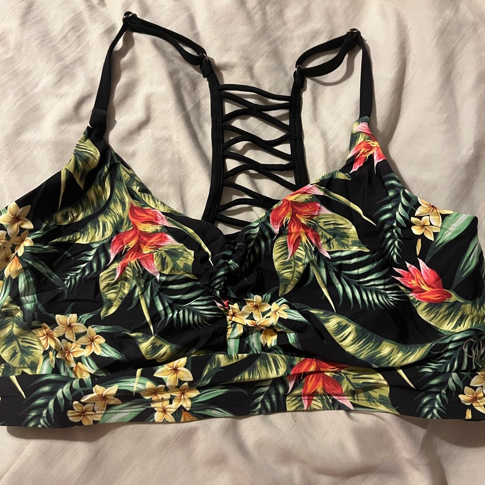 Tropical Floral Calia Bikini Top